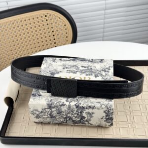 Dior pure copper leather belt
