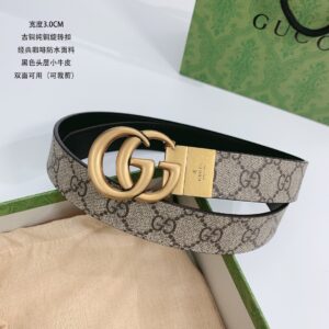 Gucci Rotating Style Women's Genuine Leather Belt