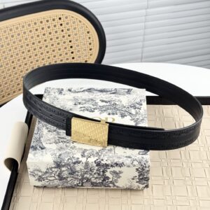 Dior pure copper leather belt