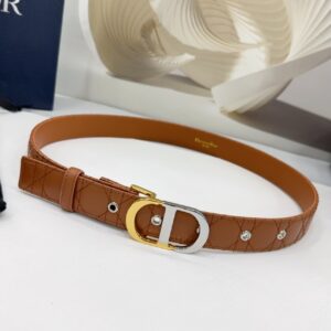 Dior lambskin belt